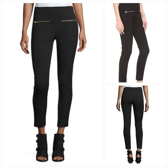 Rag & BoneAnnie Cropped Ponte‎ Pants, Black - Picture 1 of 7
